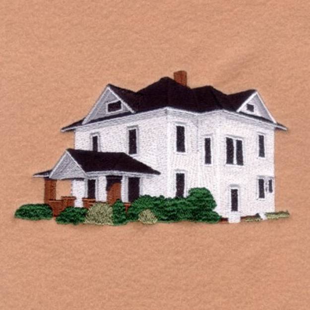 Picture of Farm House Scenery Machine Embroidery Design