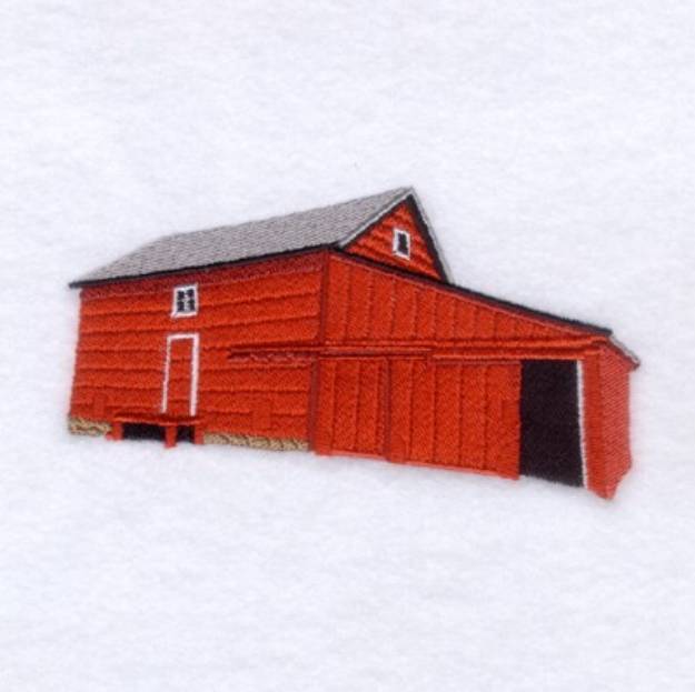 Picture of Grain Farm Building Machine Embroidery Design