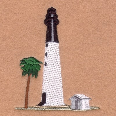 Hunting Island Lighthouse Machine Embroidery Design