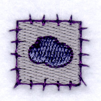 Cloud Patch Machine Embroidery Design