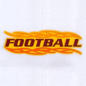 Picture of Football Applique Machine Embroidery Design