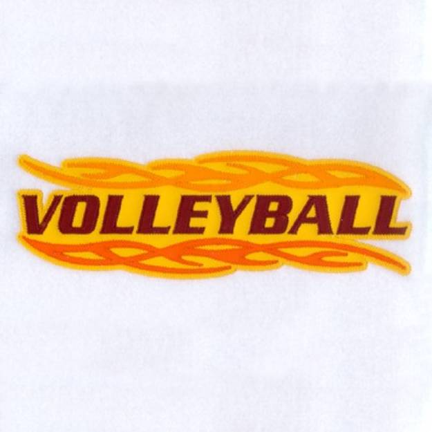 Picture of Volleyball Applique Machine Embroidery Design