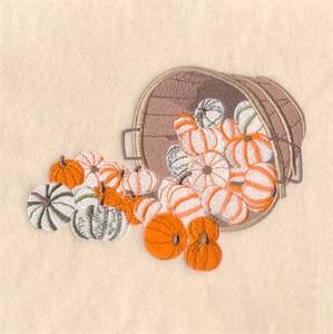 Picture of Bushel of Pumpkins Machine Embroidery Design