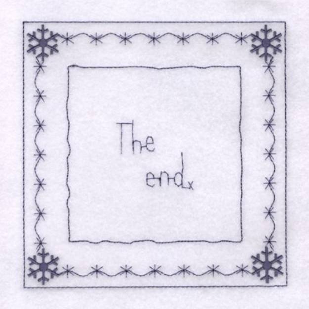 Picture of Frosty Square #6 Machine Embroidery Design