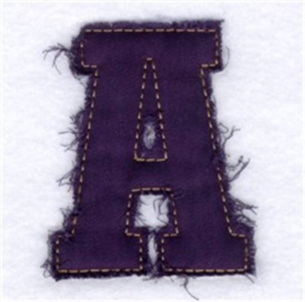 Picture of Fringed Alphabet Machine Embroidery Design