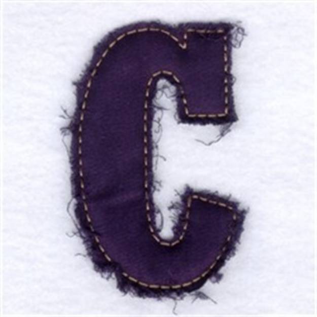 Picture of Fringed Alphabet Machine Embroidery Design