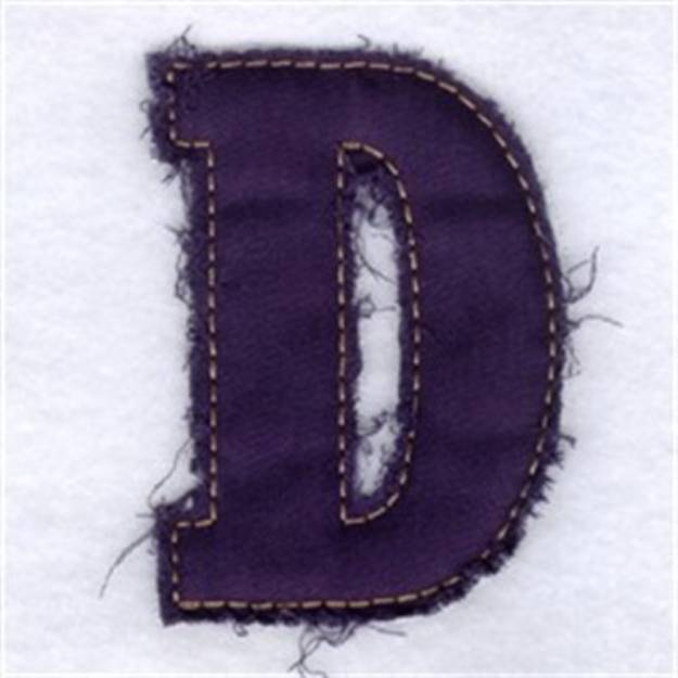 Picture of Fringed Alphabet Machine Embroidery Design