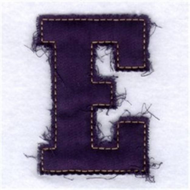 Picture of Fringed Alphabet Machine Embroidery Design