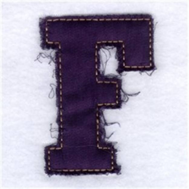 Picture of Fringed Alphabet Machine Embroidery Design