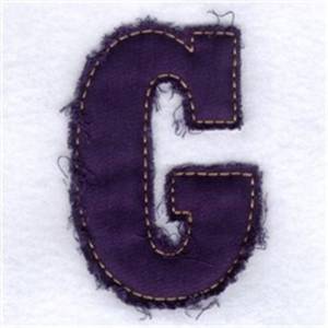 Picture of Fringed Alphabet Machine Embroidery Design