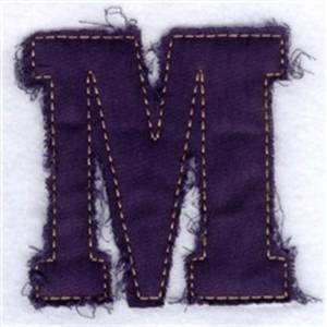 Picture of Fringed Alphabet Machine Embroidery Design