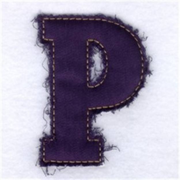 Picture of Fringed Alphabet Machine Embroidery Design