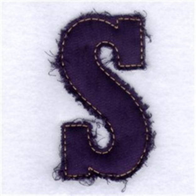 Picture of Fringed Alphabet Machine Embroidery Design