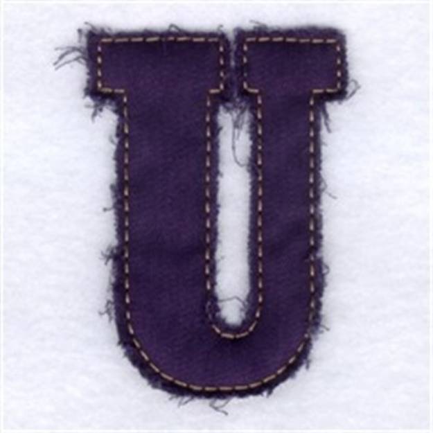 Picture of Fringed Alphabet Machine Embroidery Design