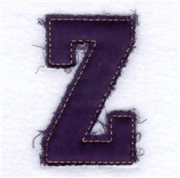 Picture of Fringed Alphabet Machine Embroidery Design