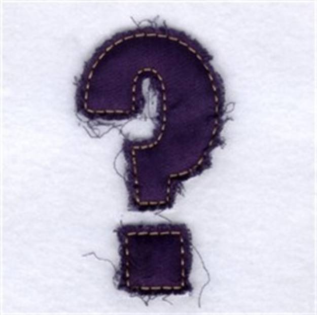 Picture of Question Mark Machine Embroidery Design