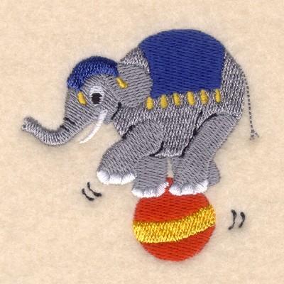 Circus Elephant Machine Embroidery Design