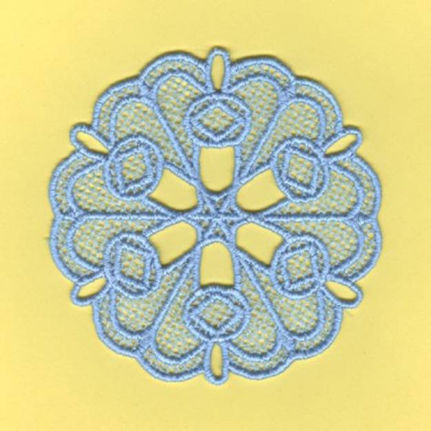 Picture of Lace Snowflake Machine Embroidery Design