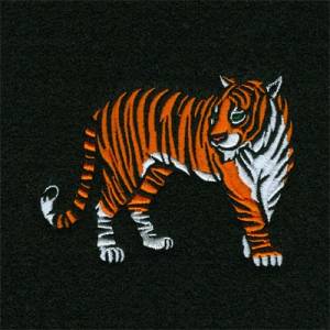 Picture of Tiger Cutout Machine Embroidery Design