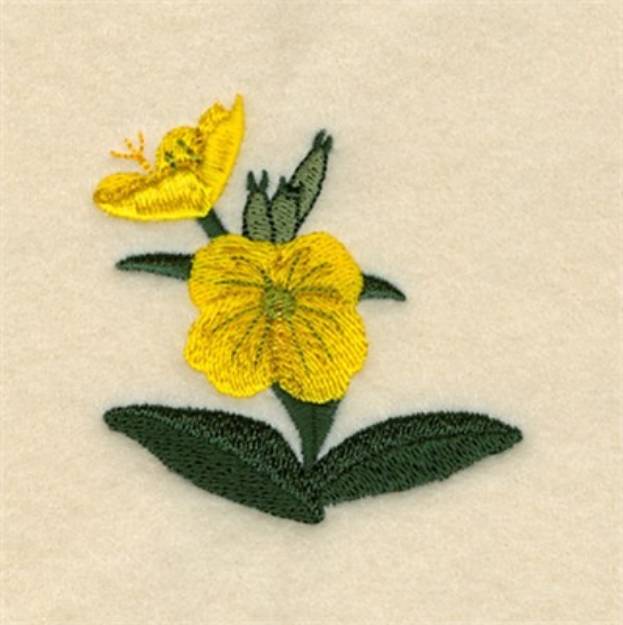 Picture of Yellow Primrose Machine Embroidery Design