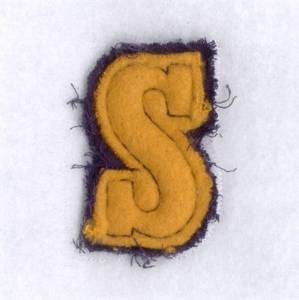 Picture of Fringe Applique Alphabet Machine Embroidery Design