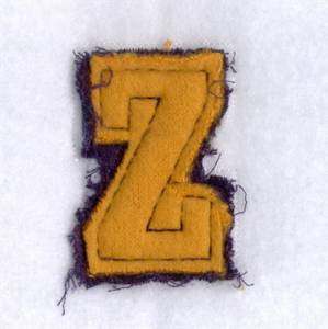 Picture of Fringe Applique Alphabet Machine Embroidery Design