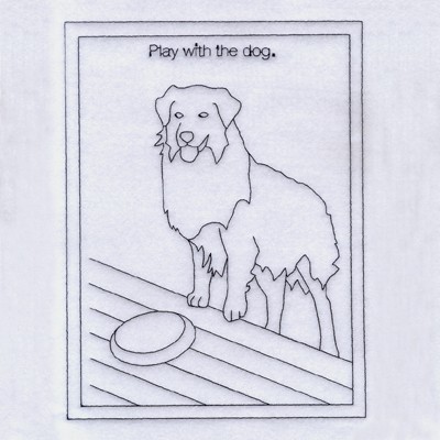Play with the Dog Machine Embroidery Design