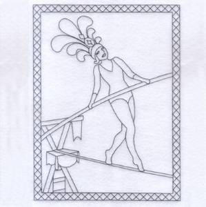 Picture of Tightrope Machine Embroidery Design