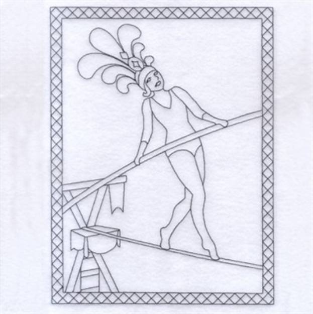 Picture of Tightrope Machine Embroidery Design