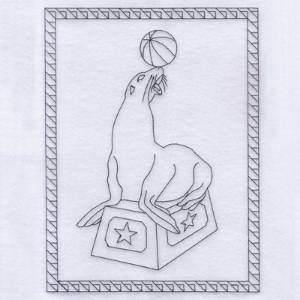 Picture of Seal Machine Embroidery Design