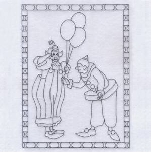 Picture of Clowns Machine Embroidery Design