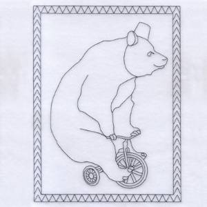 Picture of Circus Bear Machine Embroidery Design