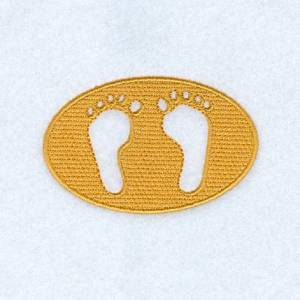 Picture of Footprints Machine Embroidery Design