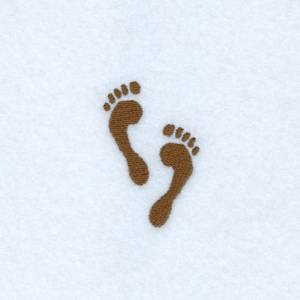 Picture of Footprints Machine Embroidery Design