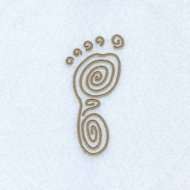 Picture of Swirly Foot Machine Embroidery Design