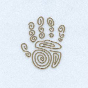 Picture of Swirly Hand Machine Embroidery Design