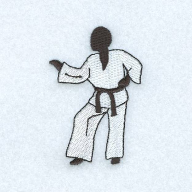 Picture of Martial Arts Figure Machine Embroidery Design