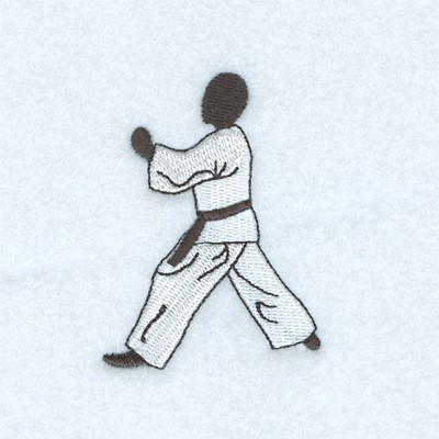 Martial Arts Figure Machine Embroidery Design