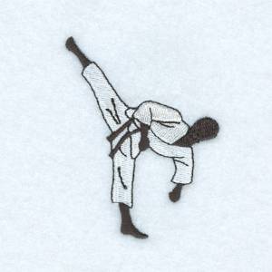 Picture of Martial Arts Figure Machine Embroidery Design