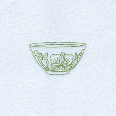 Camille Teacup Machine Embroidery Design