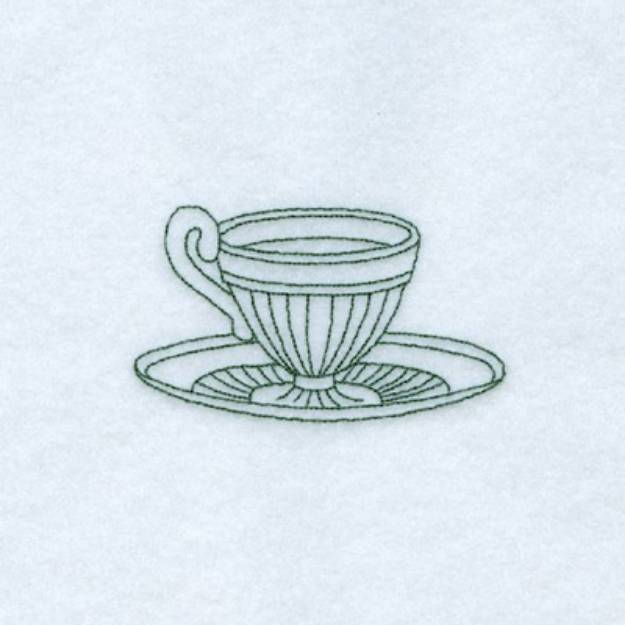 Picture of Veronica Teacup Machine Embroidery Design