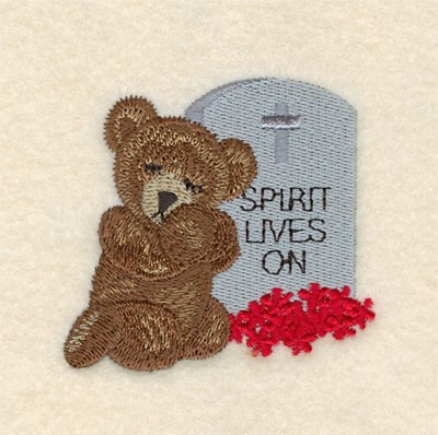 Praying Bear Machine Embroidery Design