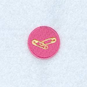 Picture of Mini Diaper Pins Machine Embroidery Design