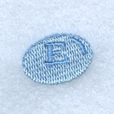 Fishy Alphabet E Machine Embroidery Design