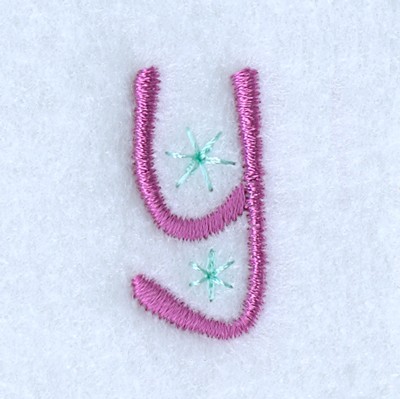 Fairy Alphabet Y Machine Embroidery Design