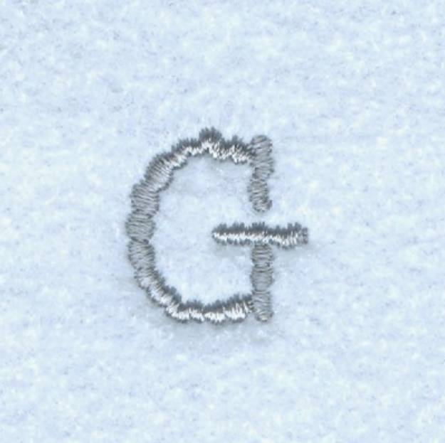 Picture of Block Letter G Machine Embroidery Design