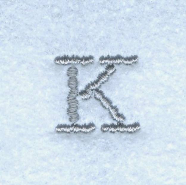 Picture of Block Letter K Machine Embroidery Design