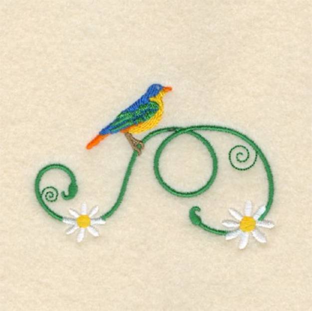 Picture of Whimsical Songbird Machine Embroidery Design