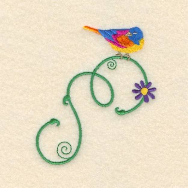 Picture of Whimsical Songbird Machine Embroidery Design