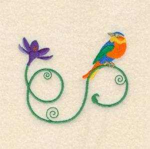 Picture of Whimsical Songbird Machine Embroidery Design